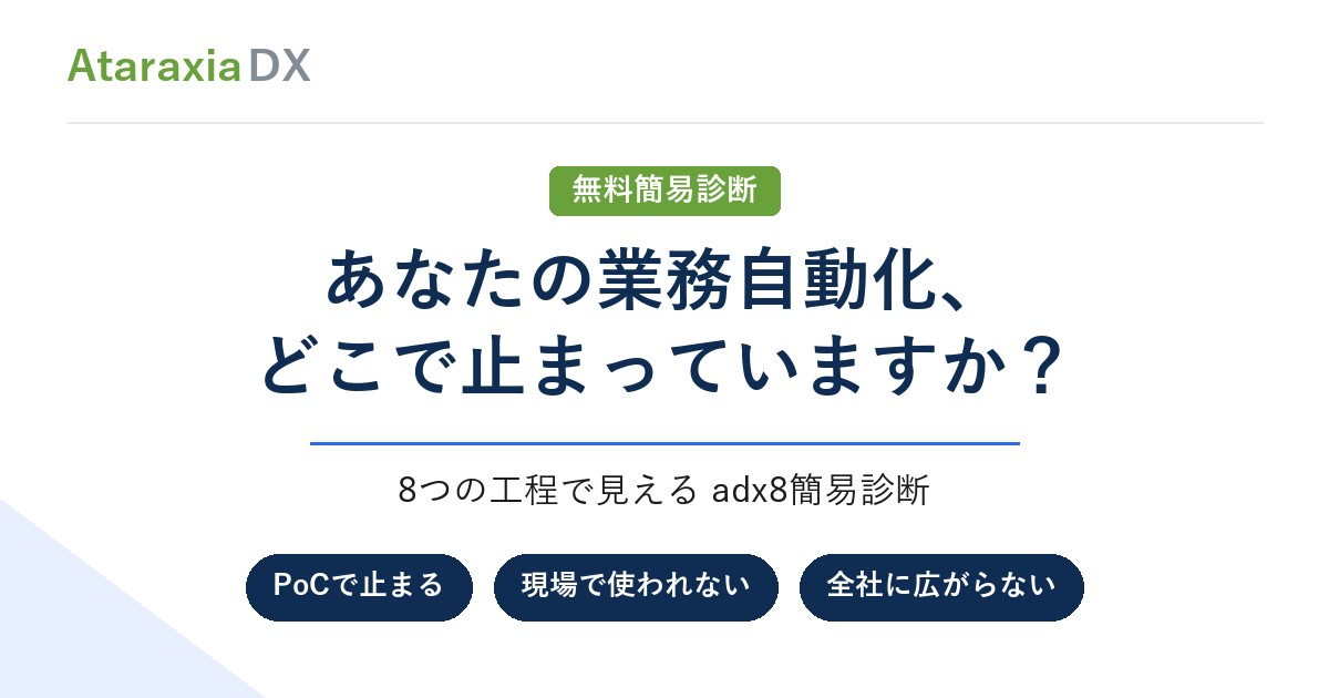 業務自動化adx8簡易診断