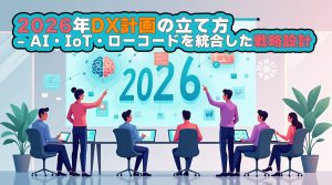 2026年DX計画の立て方 – AI・IoT・ローコードを統合した戦略設計